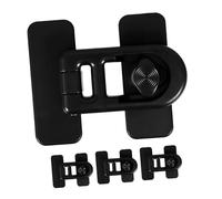 NUOBESTY Child Safety Cabinet Locks and Reduce Food Poisoning Risk 4pcs Baby Proof Plastic Latches Prevent Doors Opening for Refrigerator and Oven for Homes and Daycare Centres