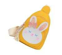 NUOBESTY Children's Rabbit Shape Crossbody Bag for Boys and Girls with Multiple Compartments, Compact Polyester Material, Fashionable and Cute Shoulder Purse for Outdoor Use