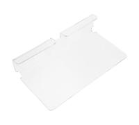 NUOBESTY Clear Acrylic Tablet Wall Mount Holder with Adhesive Charging Hole Cable Groove Stable Bracket for Smartphones E-readers Kitchen Bedroom Use