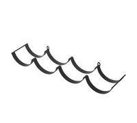NUOBESTY Cloud Toilet Roll Holder Wall Mounted Black Metal Bathroom Tissue Holder with Wave Design Toilet Paper Organizer for Bathroom and Kitchen Storage
