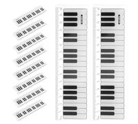 NUOBESTY Cm Plastic Straight Ruler Supports Artistic Development and Math with Creative Piano Keyboard Design 10pcs Lightweight and Portable Measuring Tool for School and Classroom Use