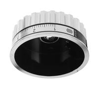 NUOBESTY Coffee Grinder Replacement Knob for Home Use, 8-Step Plastic Dial with Easy Installation and Cleaning, Suitable for Immersion and Pour Brewing Methods, Silver Accessory