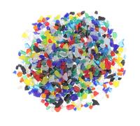 NUOBESTY Colored Irregular Glass Blocks for DIY Art and Craft Projects Microwave Kiln Compatible Hot Melt Glass Pieces Bag for Vase Fillers and Jewelry Making