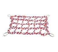 NUOBESTY Colorful Pet Climbing Net Thickened Rope Chew-resistant Hammock Swing for Parrots Hamsters Squirrels Small Animals Hanging Play Exercise