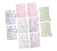 NUOBESTY Colorful Pp 6-Hole Index Dividers A6 Size, Professional Plastic Binder Tabs with Insertable Index Labels, Office and School Supply for Organizing Notebooks and Binders - 2 Sets