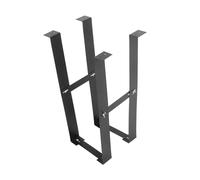 NUOBESTY Computer Host Rack Tower Holder Adjustable under Desk Mount Accessory for Cpu Case Bracket Steel Frame