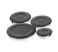 NUOBESTY Cooker Hat Set Gas Stove Burner Caps Set Concave Surface Flame Cap Portable Stove Top Electric Double Burner Electric Cooktop