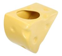 NUOBESTY Cooling Ceramic Hamster Nest Cheese Shape Smooth Surface Small Pet Sleeping Room for Hamsters