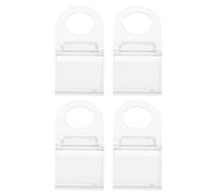 NUOBESTY Cordless Blind Pull Down Handles for Blinds with Comfortable Grip and Quiet Operation, PVC Material, 4pcs, Suitable for Families with