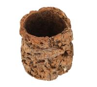 NUOBESTY Cork Bark Log Reptile Hideout Breathability Moisture Retention Authentic Forest-like Feel for Tarantula and Frog in Terrarium Habitat