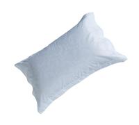 NUOBESTY Cotton Pillowcase Zippered Pillowslip Cover Breathable Soft Embroidered Pattern Home Hotel Bedding Cotton Pillowslip for Better Sleep