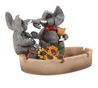 NUOBESTY Creative Elephant Shape Ashtray Made of Sturdy Resin with Multi-functional Use and Burr-free Design, Decorative Table Ornament for Restaurants and Shopping Malls