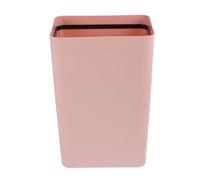 NUOBESTY Creative Nordic Style Open Plastic Household Trash Can, Pink, Small Rubbish Bin for Bedroom and Kitchen Storage, Lightweight Dustbin for Home Use