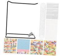 NUOBESTY Crystal Art Hanger Desktop Storage Rack Bags Organizer and Resealable Bags for Students for Organizing and Holding Crafting Tools and Accessories in Your Crafting Space