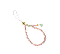 NUOBESTY Crystal Phone Lanyard with Agate Lotus Seedpod Multi Functional Decorative Rope for Wrist Versatile Hanging Strap for Phones Keys Unique Friends Secure Stylish