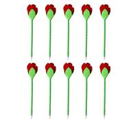 NUOBESTY Cute Cartoon Rose Ballpoint Pen Plush Flower Design for Students Office Use Smooth Writing Supplies for Birthdays Valentine's Day Special Occasions