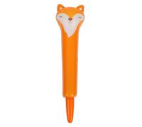NUOBESTY Cute Fox Ballpoint Pen with Fluffy Fox Design Smooth Black Gel Ink Writing Pen for School Stationery and Journaling Comfortable Grip for Kids and Adults