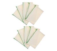 NUOBESTY Cute Pencil Pouches Canvas DIY Pen Case 10pcs Bag Zipper Cosmetic Pouch for Family Friends Random Color