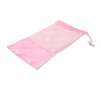 NUOBESTY Dance Shoe Bag for Jazz Shoes & Pointe Shoes - Trendy Pink Mesh Drawstring Storage Pouch with Ventilation Feature for Women and at Home and Travel