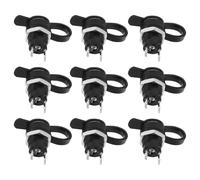NUOBESTY Dc Power Socket Plastic Material 24pcs with Waterproof Cap with Good Electrical Conductivity and Safe to Use for 5.5mm Electronic Devices for Panel Mount Applications