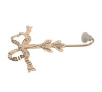 NUOBESTY Decorative Golden Metal Bow Knot Hook for Wall - French Style Bow Wall Hook for Bathroom, Bedroom, Kitchen - Door Wreath Hanger with Screw for Towels and Coats