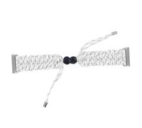 NUOBESTY Delicate Adjustable Watch Strap for Sense Quick Release Smart Watch Band Durable Design Grey and White for Casual and Formal Wear