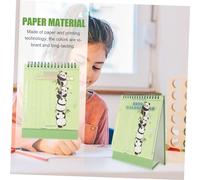 NUOBESTY Delicate Month Desk Calendar with Panda Pattern Standing Desktop Planner for Office and Home Multi Functional Monthly Organizer for Schedule and Habit Tracking Creative Desktop