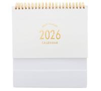NUOBESTY Desk Calendar, 2025-2026 Monthly English Standing Flip Desktop Calendar Small Desk Calendars Planner for Office, Home