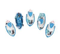 NUOBESTY Desktop Ornament Set Featuring Micro Landscape Decoration and Simulation Yacht Shape Resin 5pcs Mediterranean Style Nautical for Holiday Village and Craft Displays