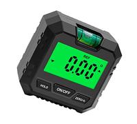 NUOBESTY Digital Inclinometer and Angle Meter with Bubble Level, Black Electronic Protractor Gauge for Carpentry and Construction, Non-Battery Operated Precise Slope Measurement Tool
