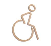 NUOBESTY Disabled Toilet Sign Acrylic Restroom Handicap Door Label with Secure Installation and Easy Adhesive Application Suitable for Wheelchair Accessible Restrooms in Environments