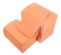 NUOBESTY Disposable Nail Art Table Mats 125pcs Orange Nail Polishing Mat Manicure Hand Rest Pad Protector