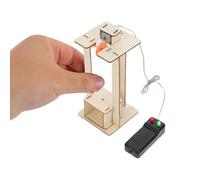 NUOBESTY Diy Elevator Model Kit: Technical Wooden Elevator Toy Physical Model Educational Crane Lift Toy for Hands-on Learning