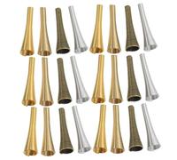 NUOBESTY DIY Jewelry Making 30mm Trumpet Flower Holder Bead Cap Metal Bead End Caps Craft Ornament