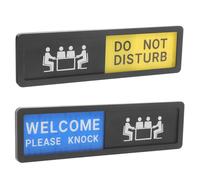 NUOBESTY Do Not Disturb Privacy Sign Slider, Office Door Indicator Sign, Acrylic, 2pcs, Practical Using, Meeting Room, Office