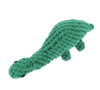 NUOBESTY Dog Chew Interactive Pet Dog Teething Correct Destructive Habits Wear Resistance Cotton Rope Dinosaur Shape Sturdy Chewing and Puppies