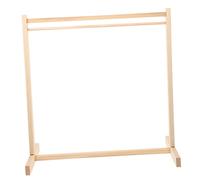 NUOBESTY Doll Small Rack Clothes Supplies for Up Hanging Decoration Dress Model Clothing Clo Cloth Organizing Cm Favors Furniture Storage Holder Garment Decor Hangers Mini Wood Wooden