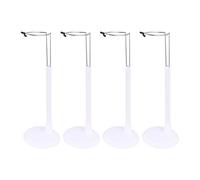 NUOBESTY Doll Stands Display Holder Doll Bracket Support Teddy Bear Stand for Home White 35cm 4pcs