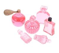 NUOBESTY Dollhouse Landscape Accessories 6 Pack Resin Mini Perfume Bottles Miniature Statue Decor Diy Dollhouse Charms