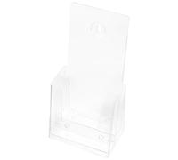 NUOBESTY Double-Deck Acrylic Desktop and Wall-Mounted File Rack A6, Brochures Holder and Vertical Document Organizer for Office Desk and Wall Storage