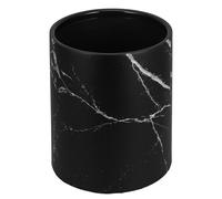 NUOBESTY Double Layer Marbling Pattern Waste Basket 8L Plastic Garbage Can for Bathroom Kitchen Office Practical and Easy Maintenance