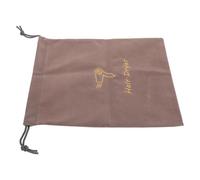 NUOBESTY Drawstring Flannel Hair Dryer Bag Light Grey 23x30cm, Portable Travel Storage Organizer for Hair Styling Tools and Blow Dryer Accessories