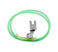 NUOBESTY Dual Roller Presser Foot Sewing Machine Feet Professional Wear-resistant Stitching Accessory for Household Sewing Projects and Leather Crafting