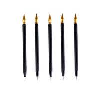 NUOBESTY Dual Tip Scratch Painting Pens 5Pc Set Ergonomic Stylus Pens for Detailed Drawing on Black Scratch Paper and Rainbow Art for Kids and Adults