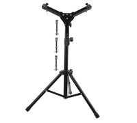 NUOBESTY Dumb Drum Rack and Featuring Super Wide Spacing with with Holder Leg Enhanced Bearing Capacity Adjustable Alloy Rivet Technology Connection, Black Foldable Snare Drum Stand