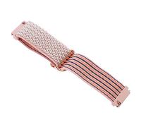 NUOBESTY Durable Nylon Watch Strap for Smartwatch Adjustable Elastic Wave Pattern Band Pearl Breathable and Flexible Replacement Accessory with Easy Installation