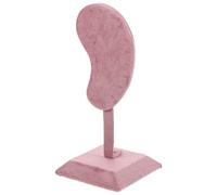 NUOBESTY Earring for Displaying Earrings Stand Ear-shaped Made of Lint Pink Holder and Organizing Ear Jewelry, Fashion Style Jewelry Display Stand for Home or Store Use