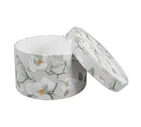 NUOBESTY Elegant Light Green Pu round Candy Container and Packaging Box with Proper Capacity, for Birthday and Christmas Wrapping, Creative Style for Ornaments and Candles