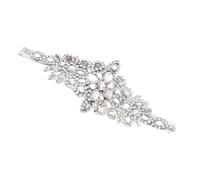 NUOBESTY Elegant Rhinestone Bridal Hairband for Special Parties and Dances with Silver Finish, Delicate Decor and Brilliant Brightness Unique Wedding Hair Accessory for Ladies