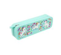 NUOBESTY Elegant Unicorn Design Silicone Pencil Case Large Capacity Student Stationery Bag